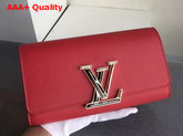 Louis Vuitton Louise in Red Glossy Patent Calfskin Replica