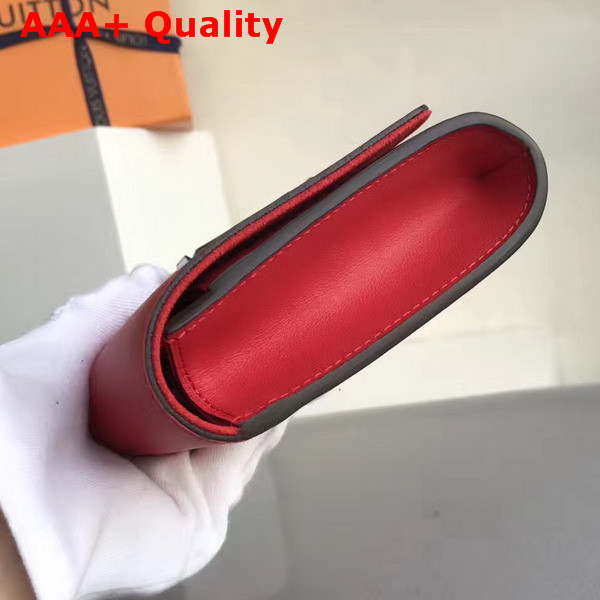 Louis Vuitton Louise in Red Glossy Patent Calfskin Replica