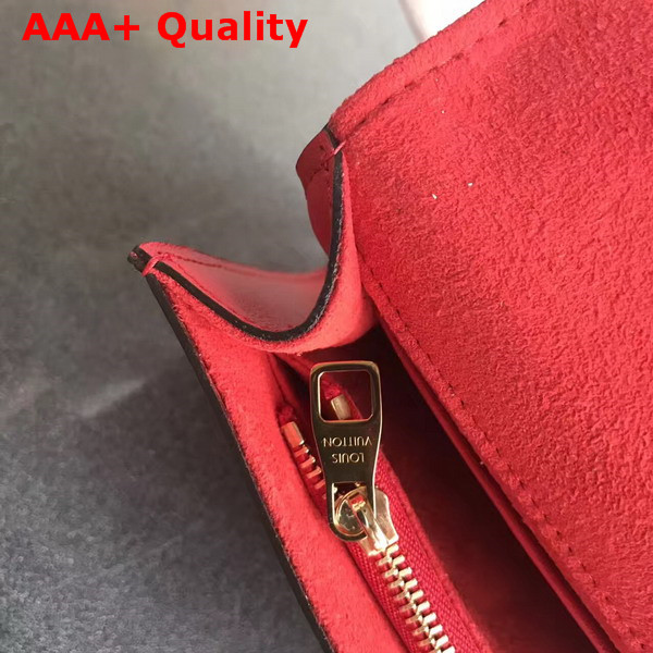 Louis Vuitton Louise in Red Glossy Patent Calfskin Replica