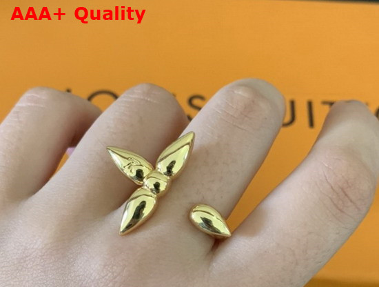 Louis Vuitton Louisette Ring Gold Color Hardware M00378 Replica