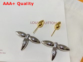 Louis Vuitton Louisette Stud Earrings Silver and Gold Color Hardware M80268 Replica