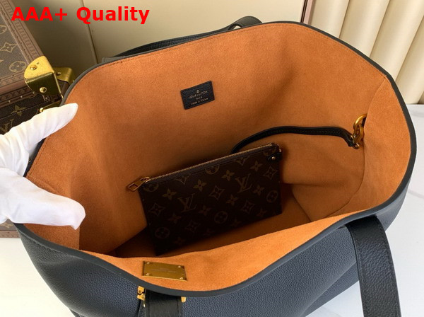 Louis Vuitton Low Key Cabas MM Bag in Black Grained Calfskin M25341 Replica