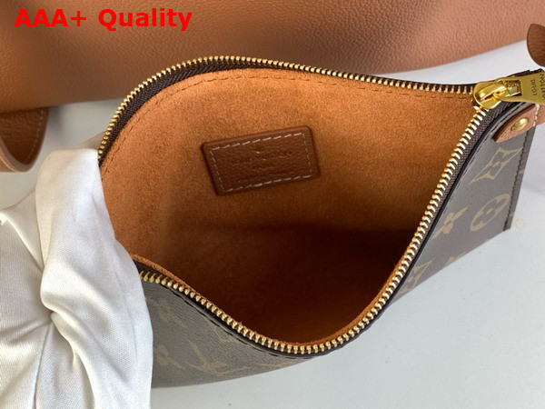 Louis Vuitton Low Key Cabas MM Bag in Cognac Brown Grained Calfskin M25342 Replica