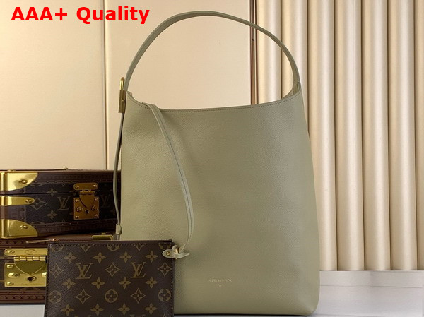 Louis Vuitton Low Key Hobo MM Bag in Clay Green Grained Calfskin M24988 Replica