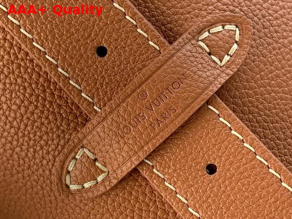 Louis Vuitton Low Key Hobo MM Handbag in Cognac Brown Grained Calfskin M24974 Replica