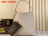 Louis Vuitton Low Key Hobo MM Handbag in Limestone Gray Grained Calfskin M25022 Replica