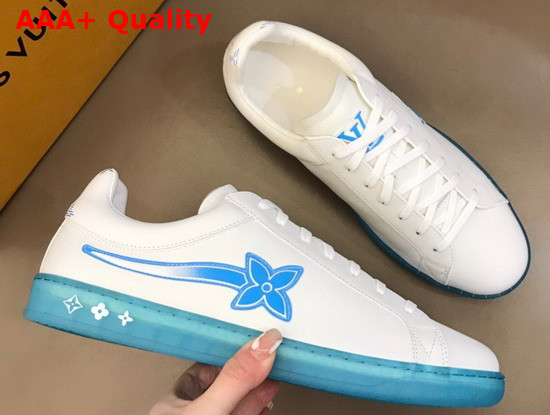 Louis Vuitton Luxembourg Samothrace Sneaker Blue 1A9FZ5 Replica