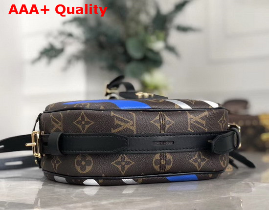 Louis Vuitton Lvxlol Boite Chapeau Souple Exclusive Monogram Canvas Patterned with Blue and Silver Camo M45095 Replica