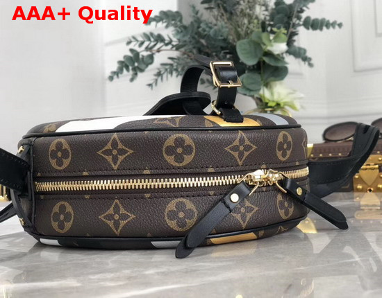 Louis Vuitton Lvxlol Boite Chapeau Souple Monogram Canvas Patterned with Gold and Silver Camo Replica