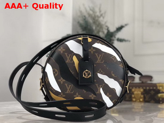 Louis Vuitton Lvxlol Boite Chapeau Souple Monogram Canvas Patterned with Gold and Silver Camo Replica