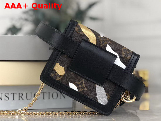 Louis Vuitton Lvxlol Bumbag Dauphine BB Gold and Silver Camouflage Pattern M69086 Replica