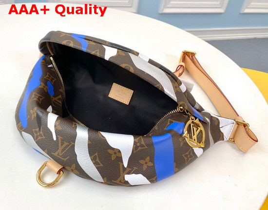 Louis Vuitton Lvxlol Bumbag Monogram Canvas Patterned with an Exclusive Blue and Silver Motif M45106 Replica