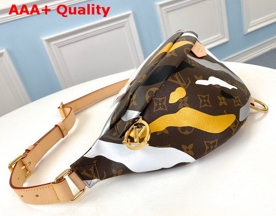 Louis Vuitton Lvxlol Bumbag Monogram Canvas with Gold and Silver Camouflage Replica