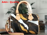 Louis Vuitton Lvxlol Speedy BB Monogram Canvas with Gold and Silver Camouflage Print M45202 Replica