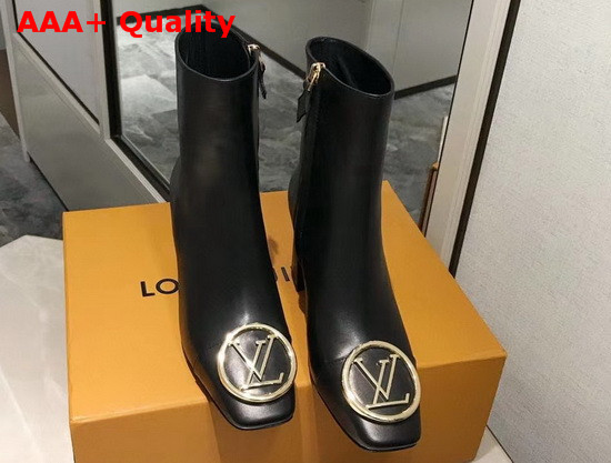 Louis Vuitton Madeleine Ankle Boot in Black Calf Leather 1A5BPA Replica