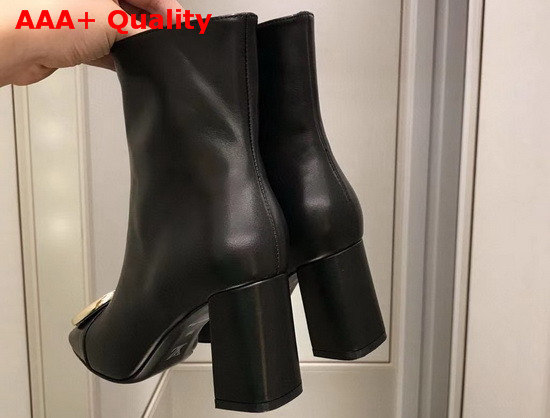 Louis Vuitton Madeleine Ankle Boot in Black Calf Leather 1A5BPA Replica