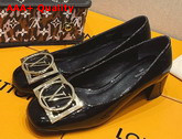 Louis Vuitton Madeleine Pump Black Patent Calf Leather 1A8MXS Replica