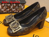 Louis Vuitton Madeleine Pump Cacao Patent Monogram Canvas 1A8N90 Replica