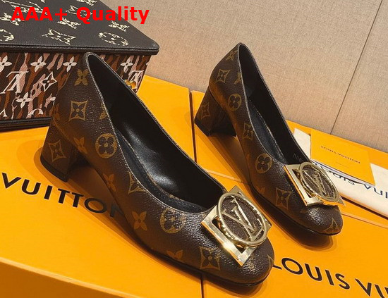 Louis Vuitton Madeleine Pump Cacao Patent Monogram Canvas 1A8ND0 Replica