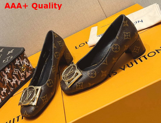 Louis Vuitton Madeleine Pump Cacao Patent Monogram Canvas 1A8ND0 Replica