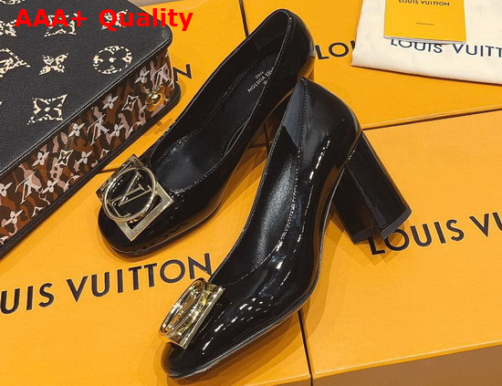 Louis Vuitton Madeleine Pump Noir Patent Calf Leather 1A8MW0 Replica