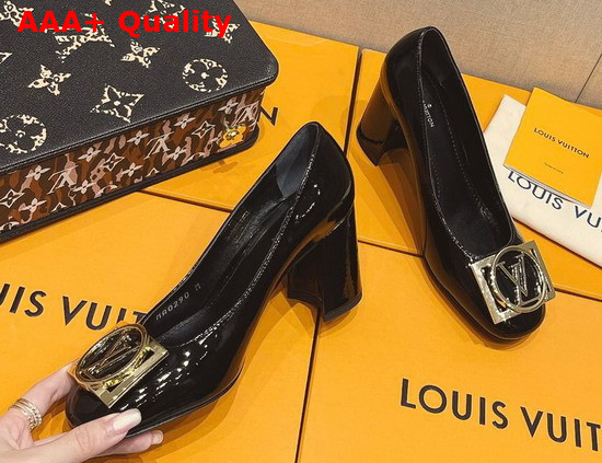 Louis Vuitton Madeleine Pump Noir Patent Calf Leather 1A8MW0 Replica