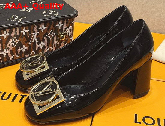 Louis Vuitton Madeleine Pump Noir Patent Calf Leather 1A8MW0 Replica