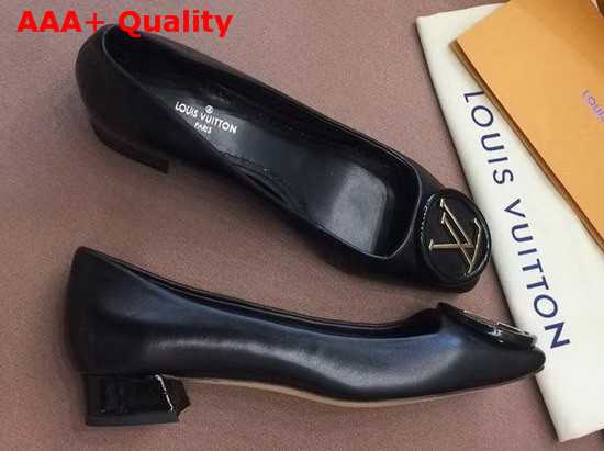 Louis Vuitton Madeleine Pump in Black Plain Calf Leather 1A3NWI Replica