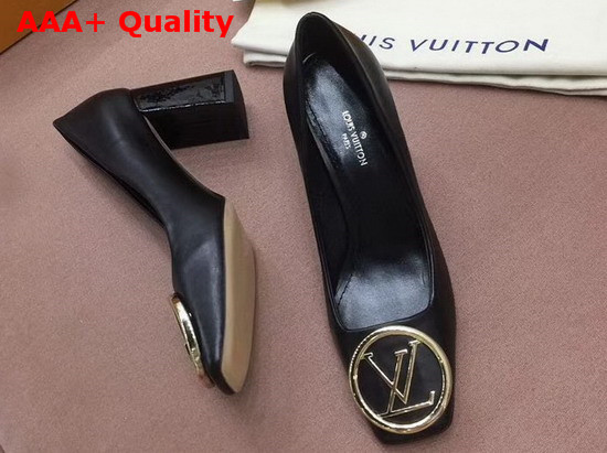 Louis Vuitton Madeleine Pump in Black Plain Calf Leather 1A3NWI Replica