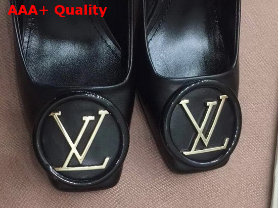 Louis Vuitton Madeleine Pump in Black Plain Calf Leather 1A3NWI Replica