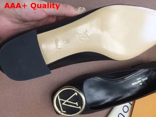 Louis Vuitton Madeleine Pump in Black Plain Calf Leather 1A3NWI Replica