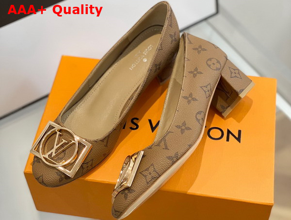 Louis Vuitton Madeleine Pump in Monogram Reverse Canvas Replica