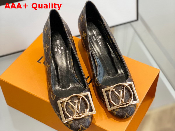 Louis Vuitton Madeleine Pump in Patent Monogram Canvas 1A8ND0 Replica