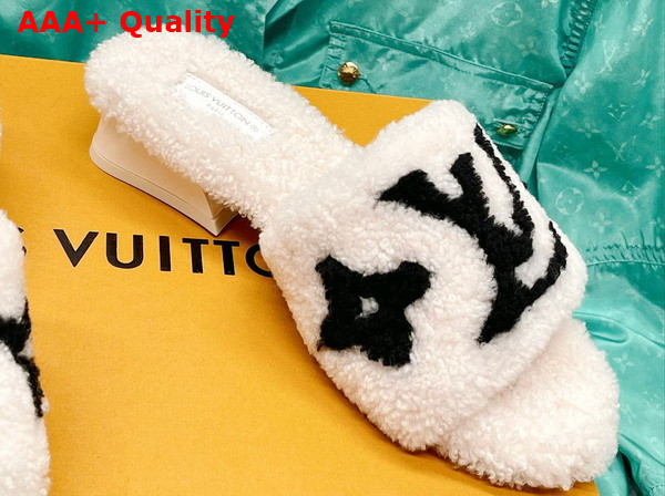 Louis Vuitton Magnetic Mule in Beige Shearling Replica