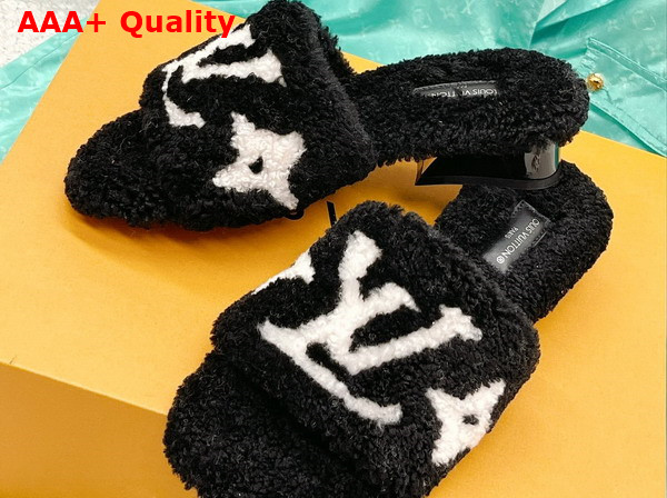 Louis Vuitton Magnetic Mule in Black Shearling Replica