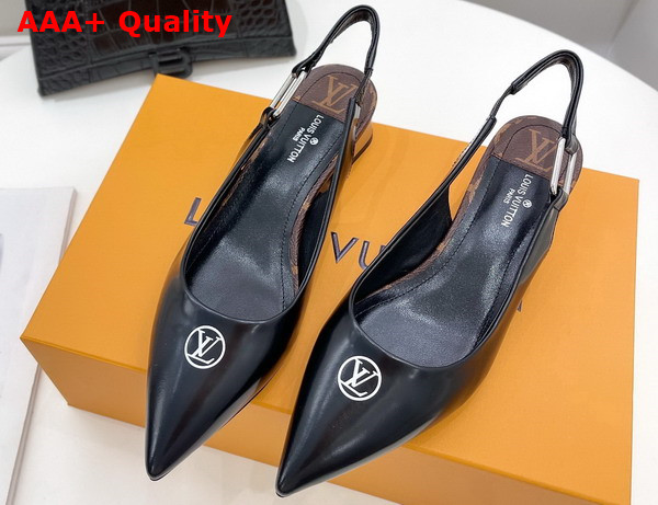 Louis Vuitton Magnetic Slingback Pump in Monogram Canvas Replica