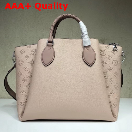 Louis Vuitton Mahina Leather Shoulder Bag in Nude Replica