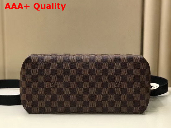 Louis Vuitton Maida Handbag Damier Ebene Canvas with Khaki Green Calfskin Leather N40366 Replica