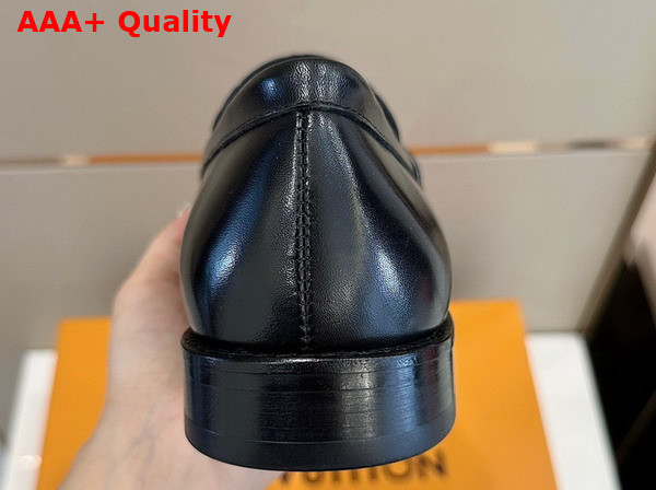 Louis Vuitton Major Loafer in Black Mini Monogram Embossed Glazed Calf Leather 1ABFFV Replica