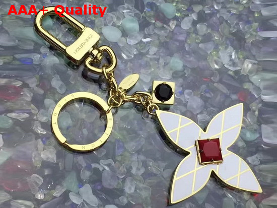 Louis Vuitton Malletage Blossom Bag Charm and Key Holder Replica