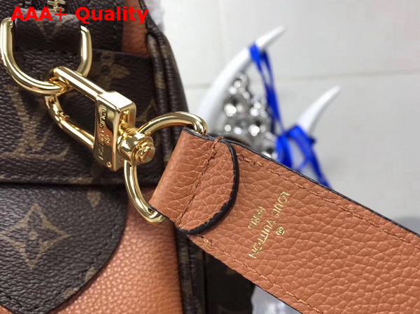 Louis Vuitton Manhattan Monogram Coated Canvas Caramel Cowhide Leather Trim M43481 Replica