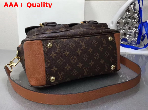 Louis Vuitton Manhattan Monogram Coated Canvas Caramel Cowhide Leather Trim M43481 Replica