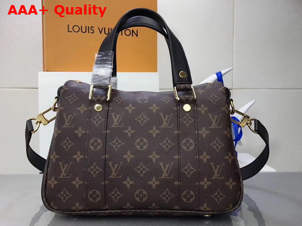 Louis Vuitton Manhattan Monogram Coated Canvas Noir Cowhide Leather Trim M44207 Replica