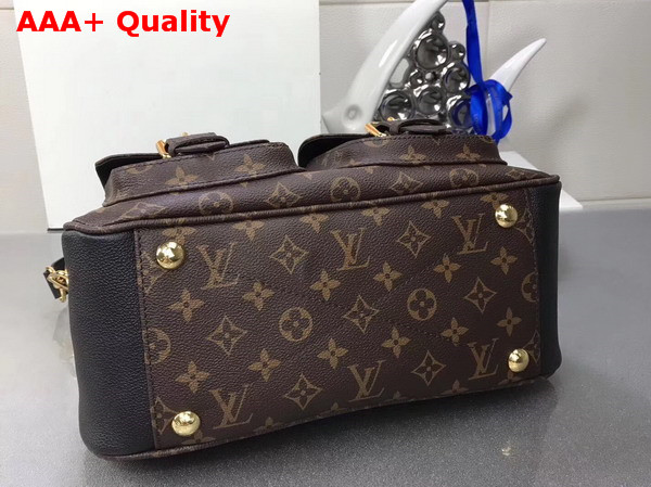 Louis Vuitton Manhattan Monogram Coated Canvas Noir Cowhide Leather Trim M44207 Replica