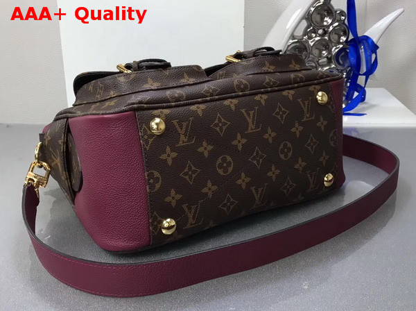 Louis Vuitton Manhattan Monogram Coated Canvas Raisin Cowhide Leather Trim M43482 Replica