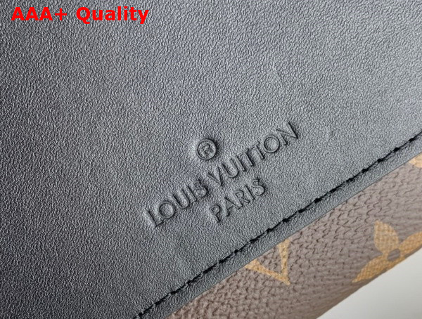 Louis Vuitton Marceau Chain Handbag Black Monogram Coated Canvas and Cowhide Leather M46126 Replica