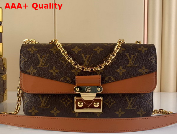 Louis Vuitton Marceau Chain Handbag Caramel Brown M46127 Replica