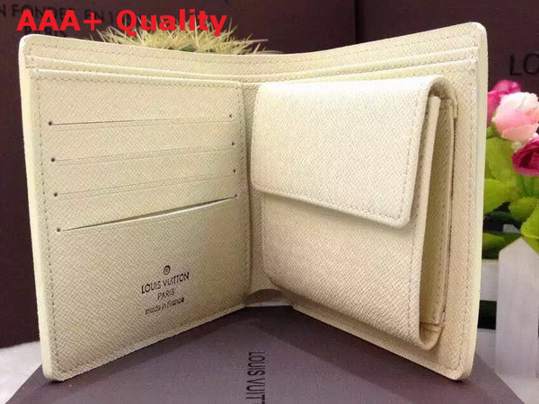 Louis Vuitton Marco Wallet in White Damier Canvas Replica