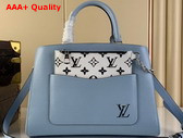 Louis Vuitton Marelle Tote MM Bleu Nuage Epi Leather Replica