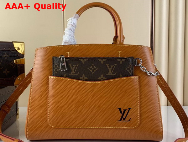 Louis Vuitton Marelle Tote MM Gold Miel Epi Leather M59953 Replica